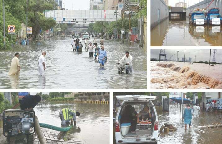 Heavy rain cripples life in Karachi - Newspaper - Vimarsana News