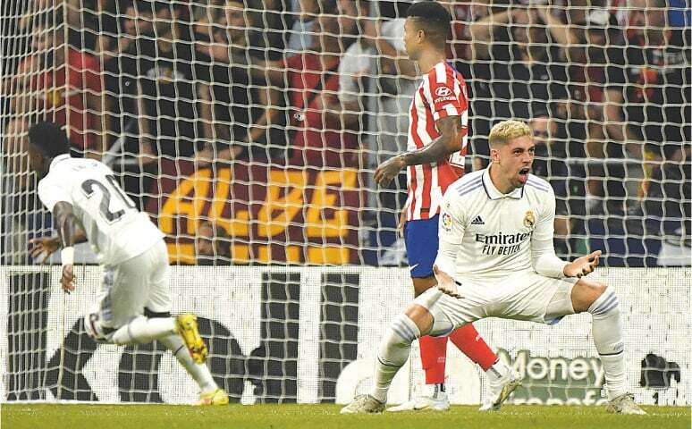 Real take spoils in Madrid derby, continue perfect start - Newspaper ...