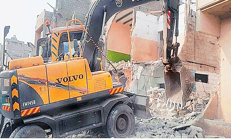 50 more houses in Mujahid Colony demolished amid protest - Newspaper - Vimarsana News