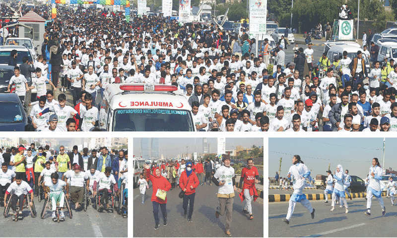 Thousands pound Seaview road in ultimate show of endurance - Newspaper - Vimarsana News