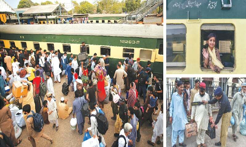 First Eid train chugs off to Peshawar - Newspaper - Vimarsana News