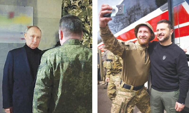 Russian, Ukrainian leaders visit frontline towns, meet troops - World - Vimarsana News