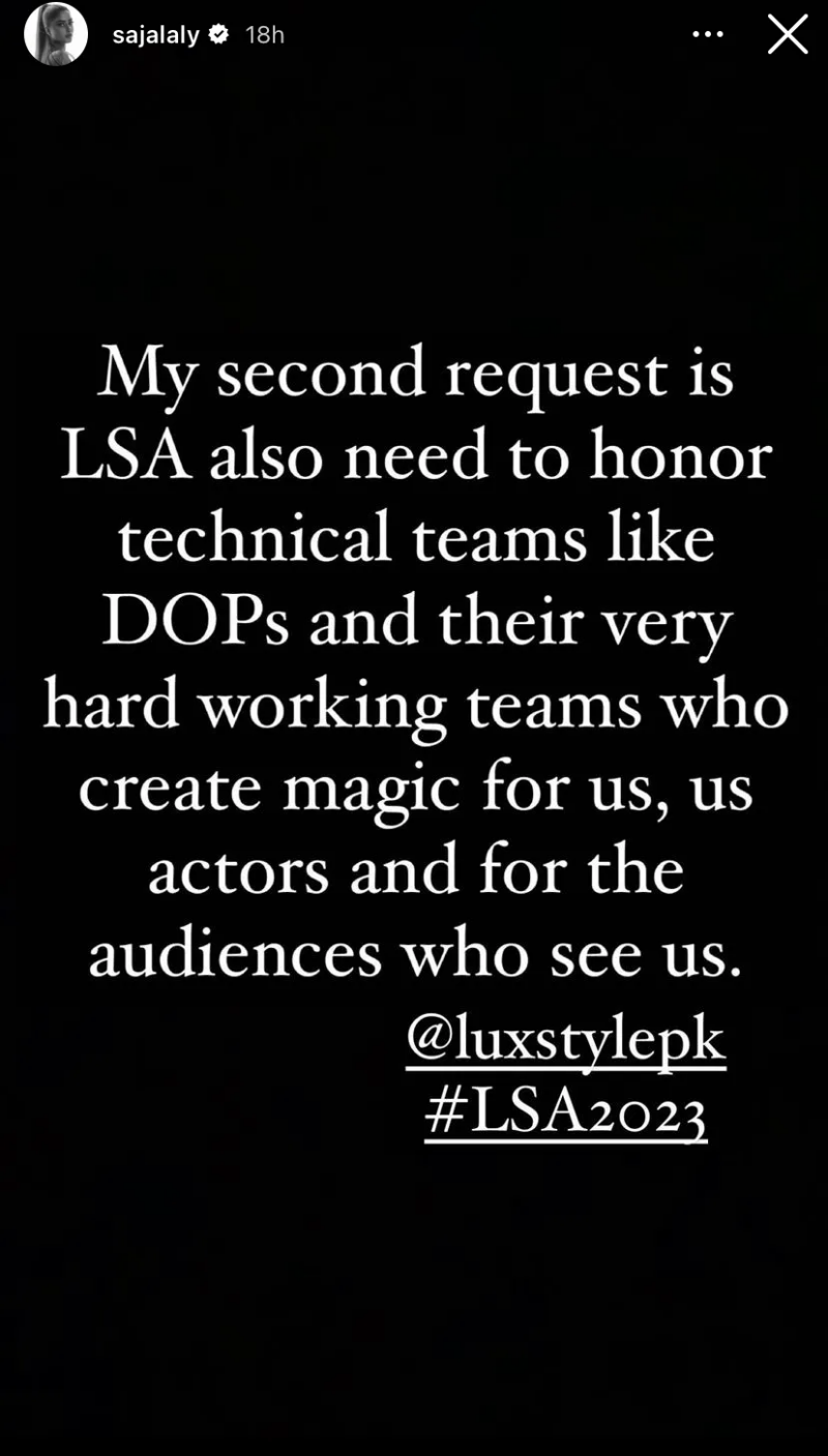 Sajal Aly Wants Lux Style Awards For More Than Just Popular Artists And sajal-aly-wants-lux-style-awards-for-more-than-just-popular-artists-and