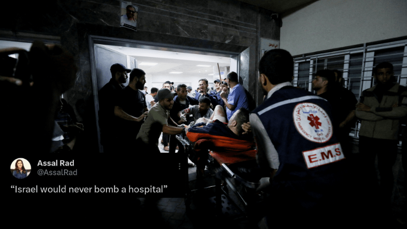 Human issue, not political issue, decries social media after Israel attacks hospital in Gaza