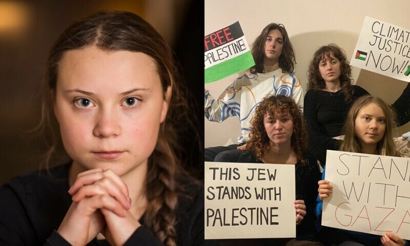 سویڈن کی نامور ماحولیاتی کارکن گریٹا تھنبرگ کا فلسطین سے کھل کر اظہارِ یکجہتی