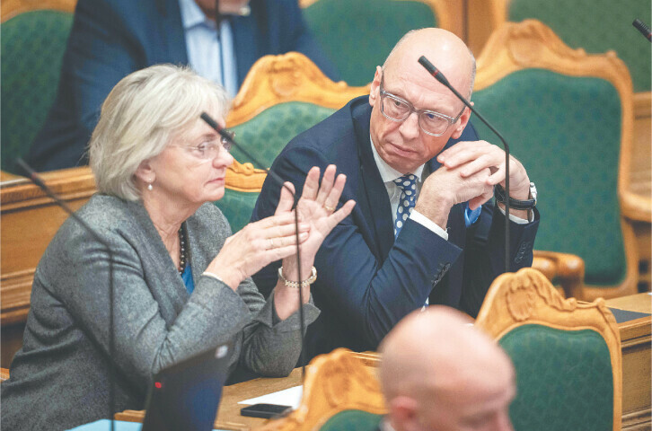  Members of the Danish parliament attend a debate on a bill to ban desecration of the Holy Quran.&mdash;AFP 