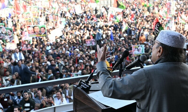At Quetta rally, Zardari calls Balochistan ‘heart of Pakistan’