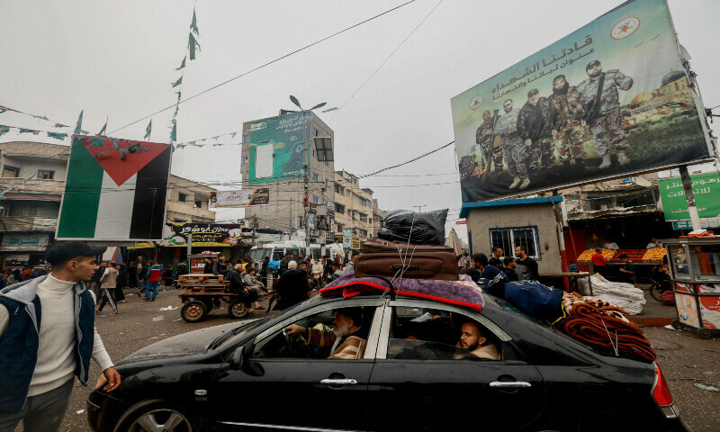 Palestinians fleeing Khan Younis arrive in Rafah further south near the Gaza Strip&rsquo;s border with Egypt on Dec 5 &mdash; AFP