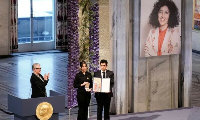 Nobel Peace Prize winner says Iranian people will prevail against rulers