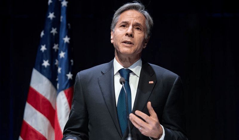 In this file photo, US Secretary of State Antony Blinken speaks during a news conference. — Reuters/File