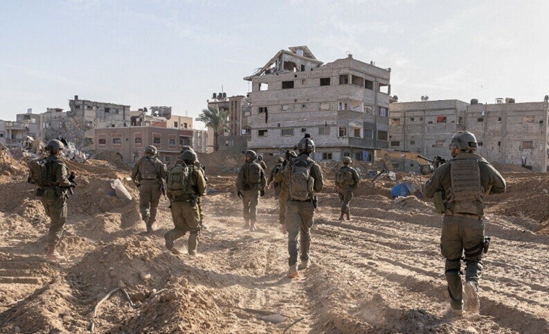 Israeli soldiers operate in the Gaza Strip, amid the ongoing conflict between Israel and the Palestinian group Hamas, in this handout picture released on January 20, 2024. &mdash; Reuters