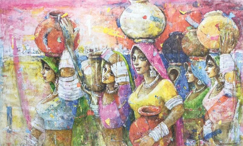 Ayushi in Our Musings From a Mural Lehenga main image 1