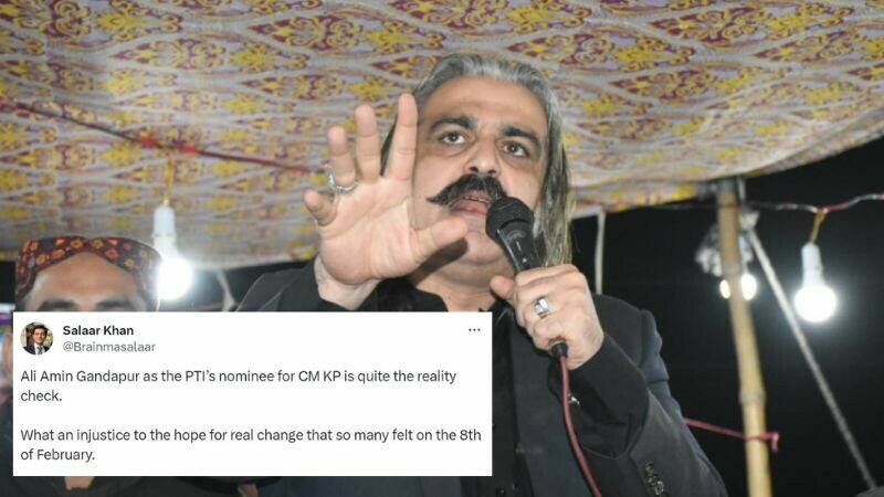 The internet believes Ali Amin Gandapur&rsquo;s nomination for KP CM is a bad idea