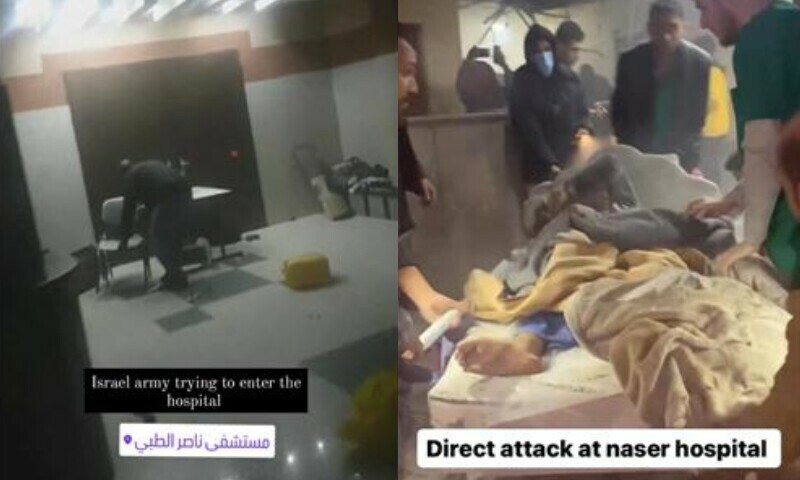 اسرائیلی فوج کا النصر ہسپتال میں چھاپہ، مریضوں میں خوف و ہراس، افراتفری پھیل گئی