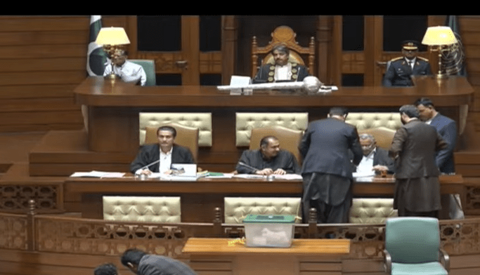  Voting underway to elect new Sindh Assembly deputy speaker. &mdash; DawnNewsTV 