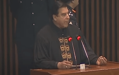  Speaker Raja Pervaiz chairs NA session. &mdash; NA YouTube 