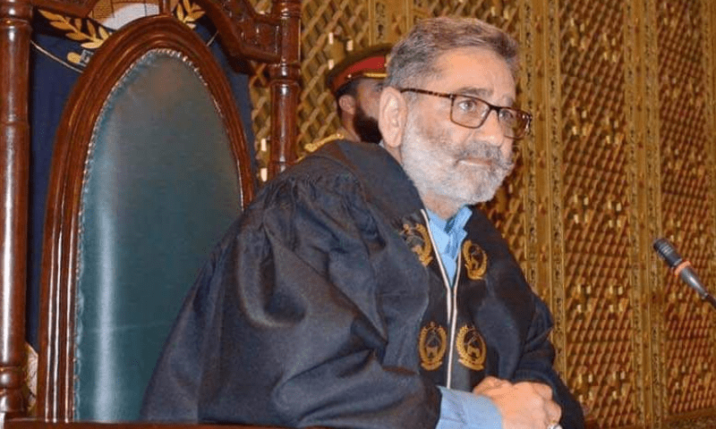  KP assembly speaker Babar Salim Swati. &mdash; via Arif Hayat 