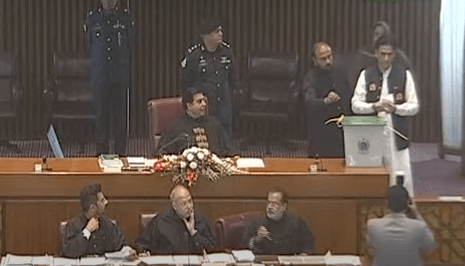  Voting for NA speaker is under way. &mdash; NA YouTube 