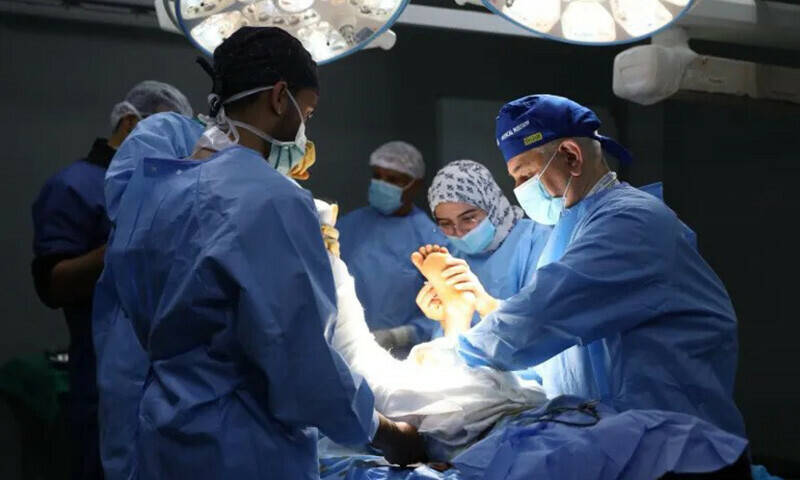 Riyadh Almasharqah spent two weeks in Gaza&rsquo;s European Hospital, is trying to return to continue caring for people there. &mdash; Riyadh Almasharqah/Al Jazeera