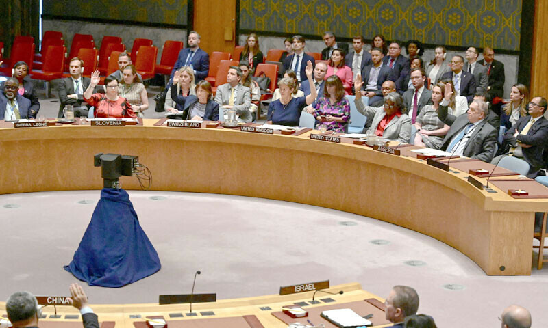 غزہ جنگ بندی کیلئے امریکی تجاویز کی حمایت میں قرارداد منظور