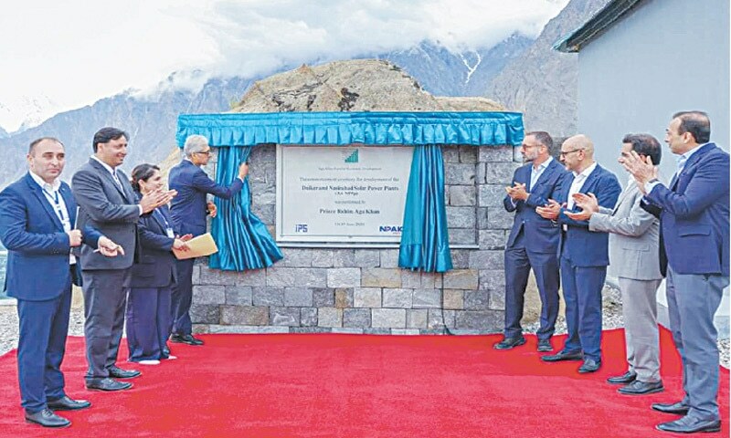 Pakistan Rabil Rajpar Prince Rahim launches two solar power plants in Hunza - Pakistan - DAWN.COM