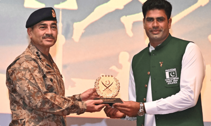 ارشد ندیم کے اعزاز میں جی ایچ کیو میں خصوصی تقریب کا اہتمام