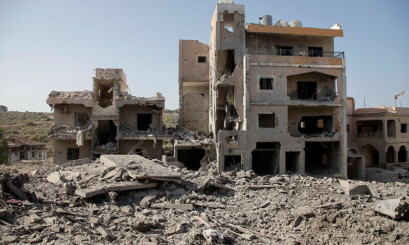 A view of a site damaged by an Israeli strike, amid the ongoing hostilities between Hezbollah and Israeli forces, in Qana, southern Lebanon October 16. — Reuters