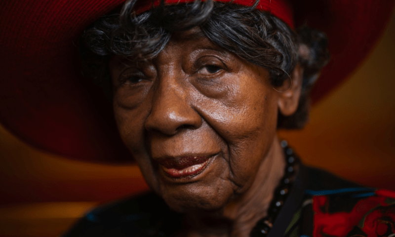 Paulyne Morgan White, 95, poses for a portrait at Big Bethel AME Church in Atlanta, Georgia, US on September 29. — Reuters