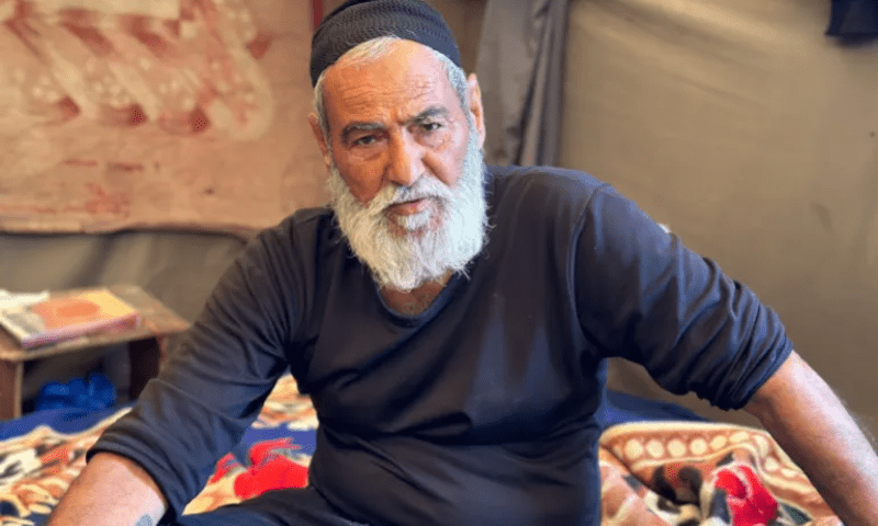 Mohammed al-Nabahin, 77, says he will never leave Gaza. &mdash; Al Jazeera