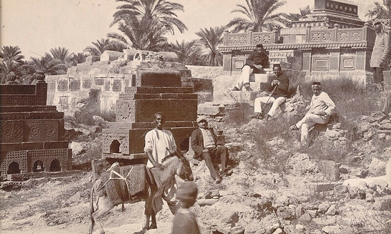 مگر پیر (منگھو پیر) کی 19ویں صدی کی آخری دہائیوں میں لی گئی تصویر