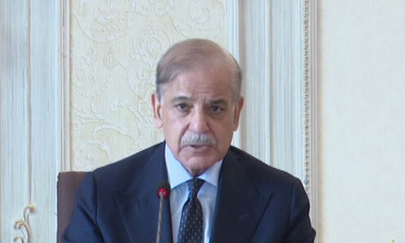 Prime Minister Shehbaz Sharif addresses cabinet meeting in Islamabad, June 18, 2025. &mdash; Dawn News