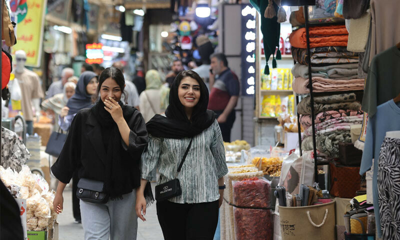 Women walk in Tajrish Bazaar, after the ceasefire between Iran and Israel, in Tehran, Iran, June 26, 2025. &mdash; Reuters