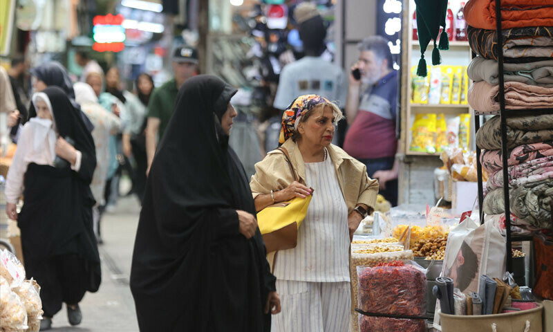An Iranian woman shops in Tajrish Bazaar in Tehran, Iran, June 26, 2025. &mdash; Reuters