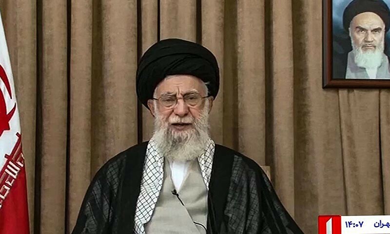 This image grab taken from footage broadcast by Iran&rsquo;s IRIB news on June 26, 2025, shows the Supreme Leader of the Islamic Republic Ayatollah Ali Khamenei addressing the nation. &mdash; AFP