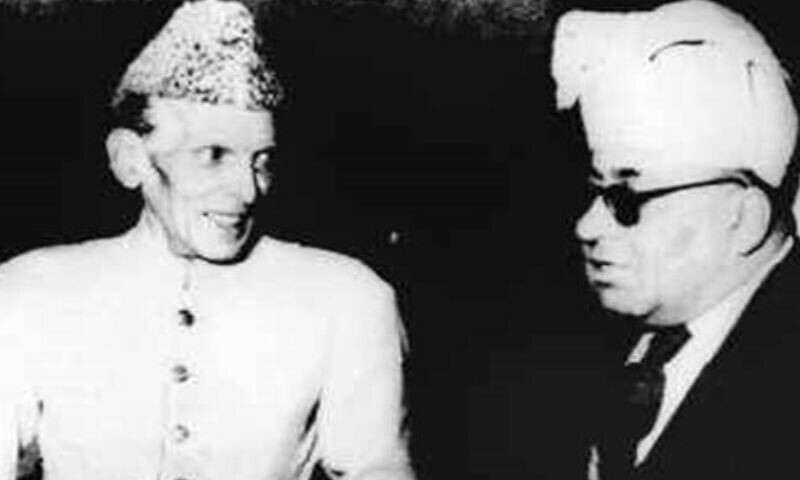 خان آف قلات قائداعظم کے ساتھ—تصویر: ایکس
