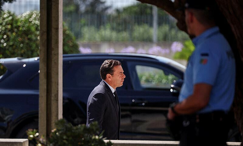 Portugal’s Prime Minister Luis Montenegro arrives at the Chapel of the Resurrection, the location the wake for Liverpool’s Portuguese soccer player Diogo Jota and his brother Andre Silva, who died in a car crash near Zamora, Spain, in Gondomar, Portugal on July 4, 2025. — Reuters