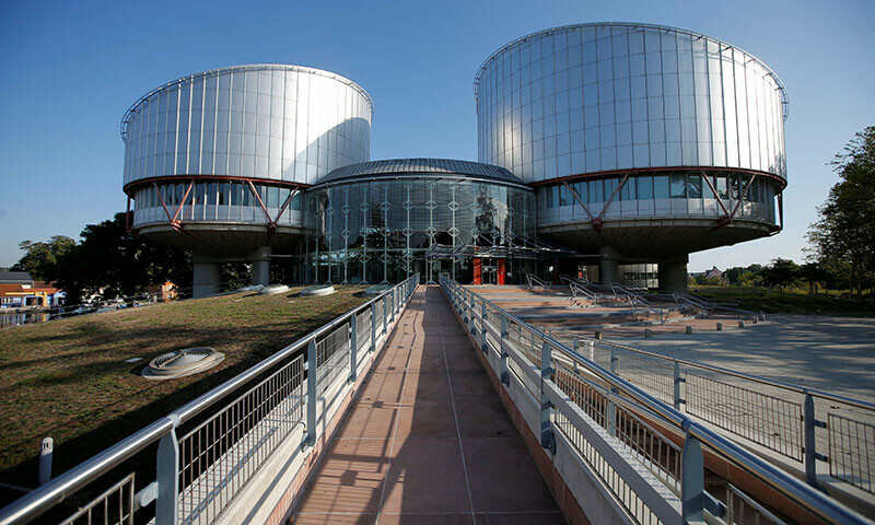 A file photo of the European Court of Human Rights building in Strasbourg, France, from September 2019. — Reuters