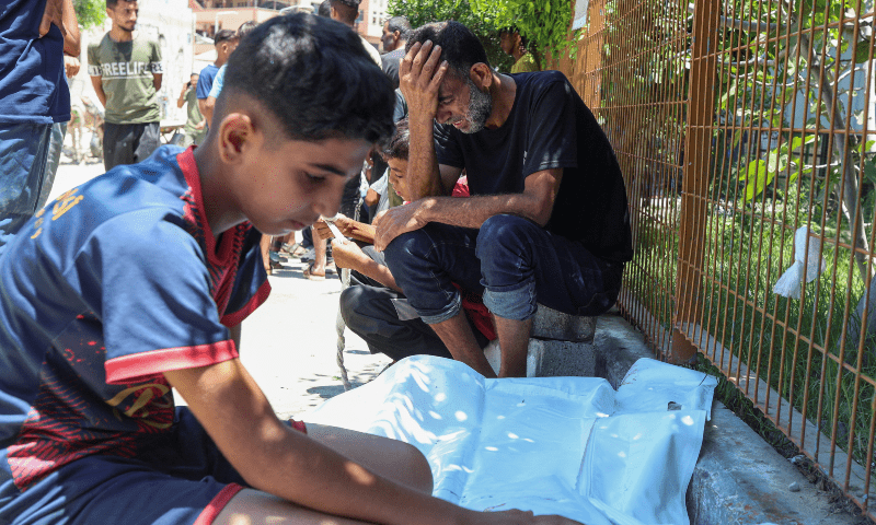 Aid distribution site in Rafah