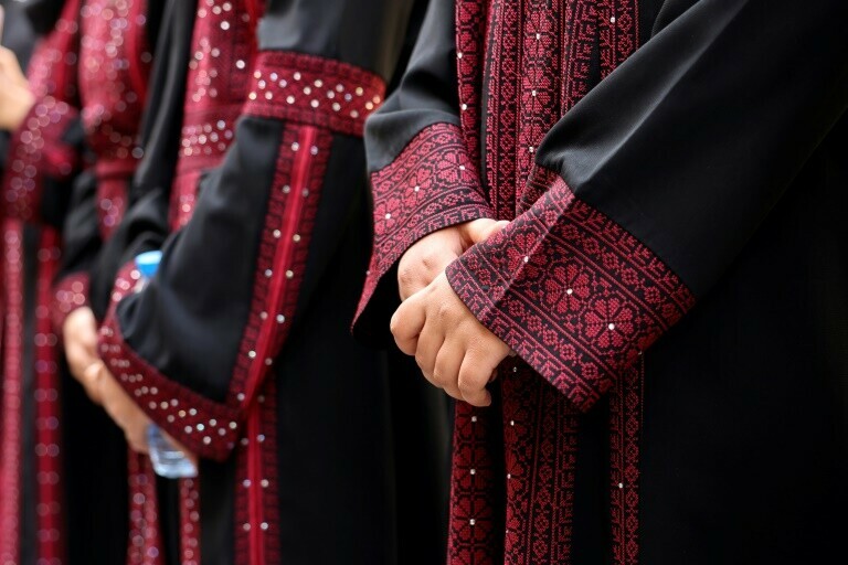 Gaza refugee artist in Paris embroiders her ‘pain’ on canvas