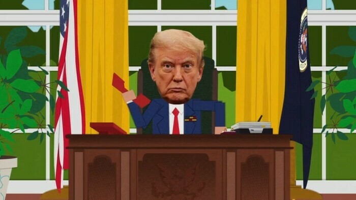 The White House lashes out at South Park parody of Trump