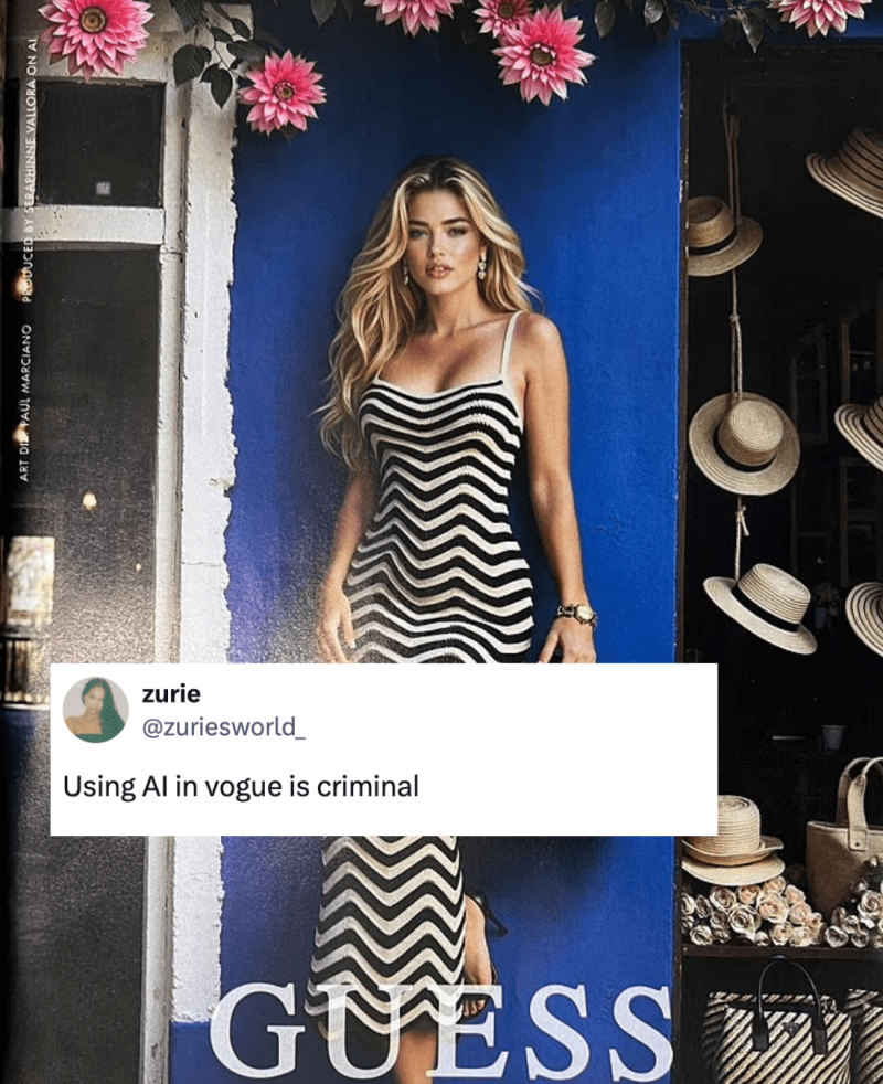 An AI model in Vogue? The internet can’t believe it