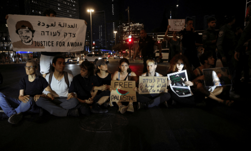  Israeli left-wing protesters take part in a protest to show solidarity with Gaza and against the Israeli occupation in the West Bank, in Tel Aviv, Israel on August 3, 2025. &mdash; Reuters 