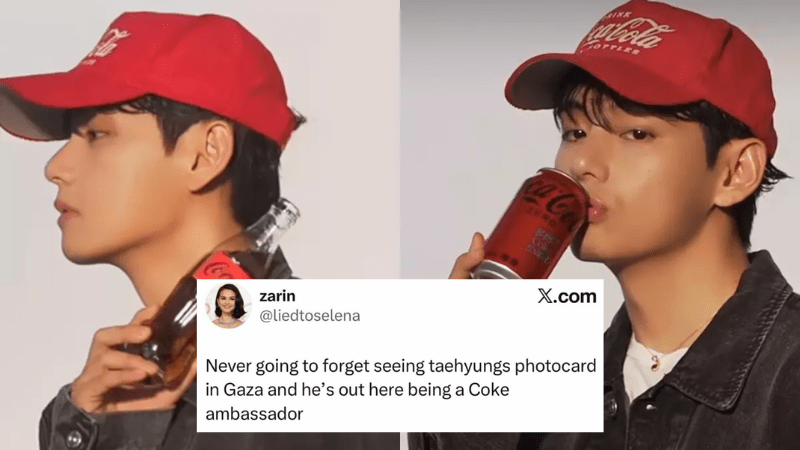 Fans call out BTS’ V for endorsing Coca-Cola amid Gaza crisis