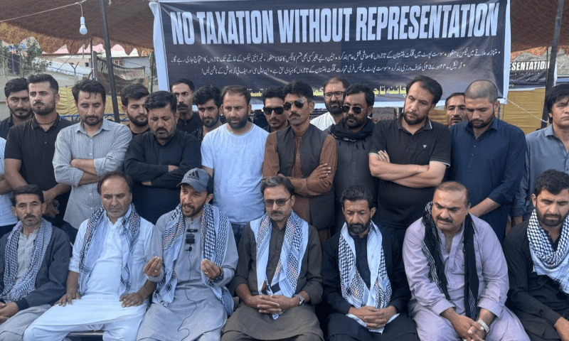 Traders sit-in protest on KKH enters fourth week