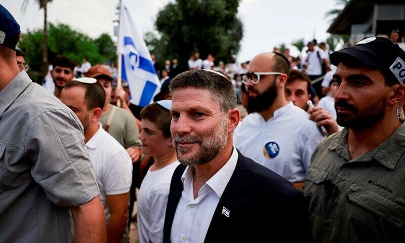 Israeli Finance Minister Bezalel Smotrich walks to visit the Damascus Gate to Jerusalem&rsquo;s Old City, as Israelis mark Jerusalem Day, in Jerusalem on May 26, 2025. &mdash; Reuters/File