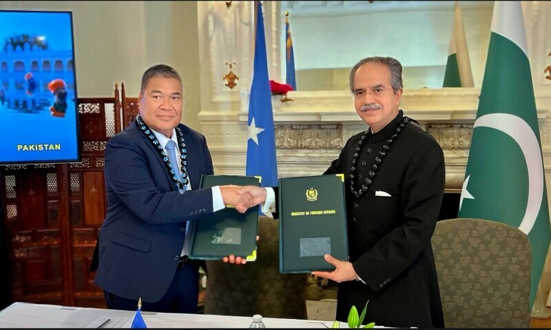 Pakistan establishes diplomatic ties with Federated States of Micronesia
