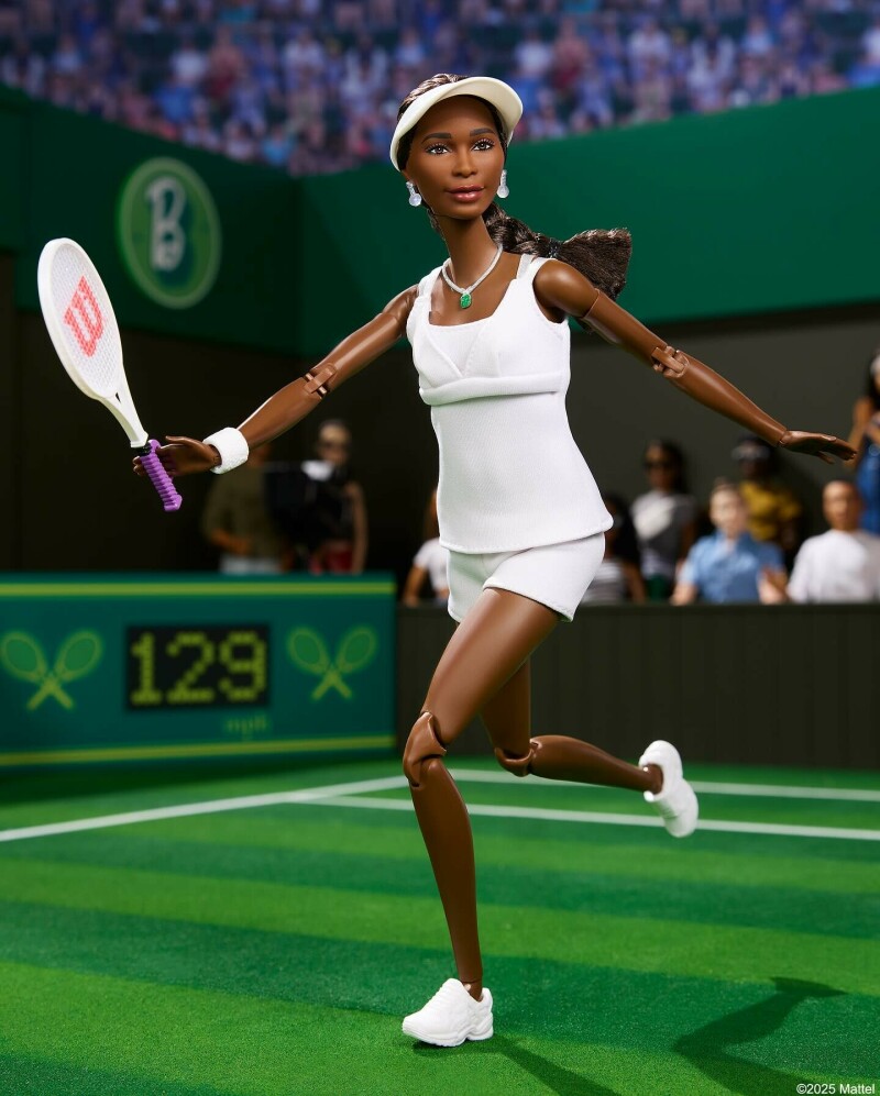 Tennis star Venus Williams is the newest member of Barbie’s Inspiring Women club