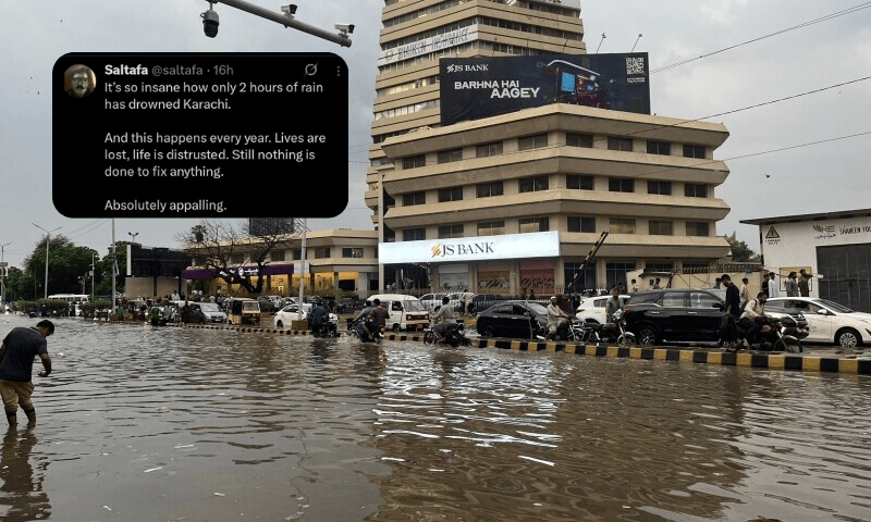 Is Karachi drowning or has it drowned? X users can’t decide as torrential rains paralyse the City of Lights