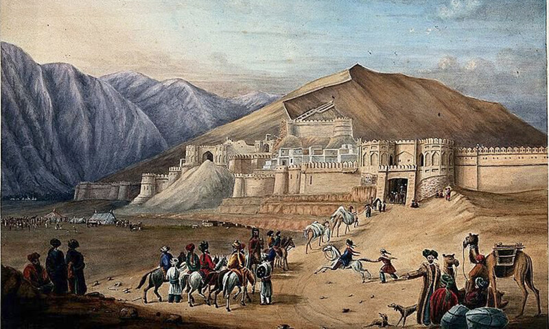    کابل کے قلعے کا ایک اسکیچ   