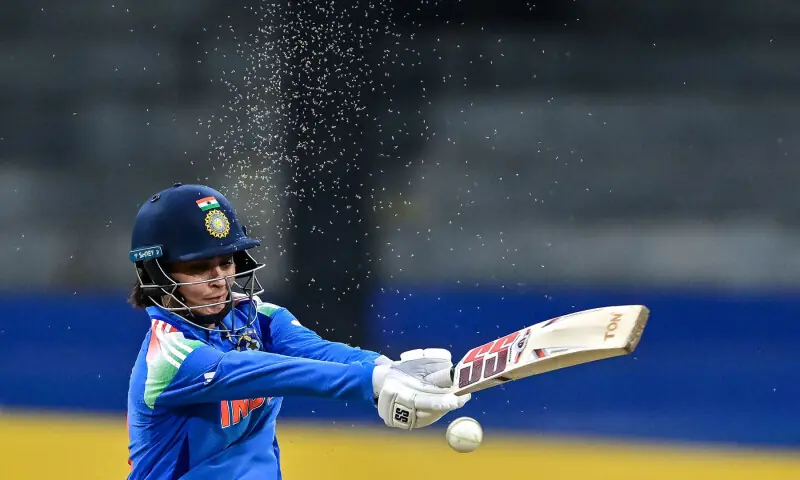 India’s Harleen Deol plays a shot during the ICC Women’s Cricket World Cup 2025 ODI match between India and Pakistan at the R. Premadasa International Cricket Stadium in Colombo on October 5, 2025. — AFP